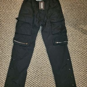 Dual Pocket Zip Cargo Twill Pants